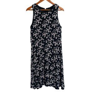 Fit + flare dress | abstract dandelion print